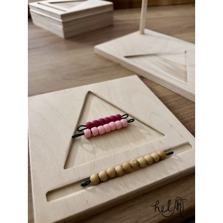Montessori háromszöges számoló tábla
