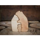 Puzzle bear family with 1 baby