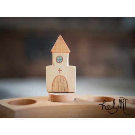 Évszak spirál kiegészítő tèli figurák-templom