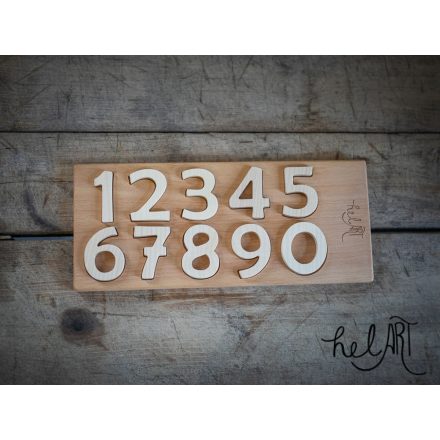 Number board with numbers