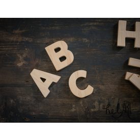 Betűk világos fából-juhar/bükk